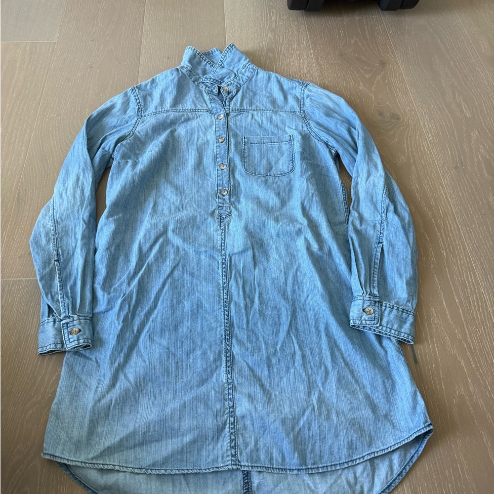 GAP Light Blue Denim Button Down dress